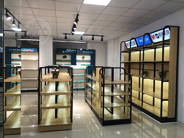 图书文具店货架钢木款