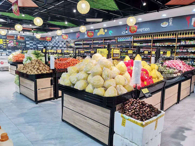 生鲜超市 — 水果蔬菜架（4）