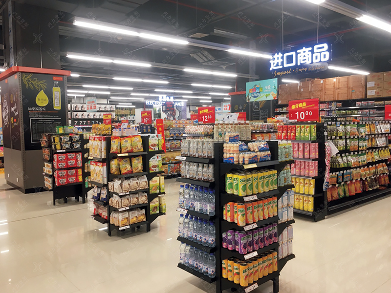 进口食品店双面货架A