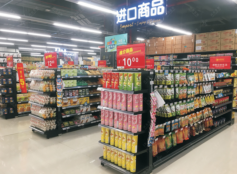 进口食品店双面货架C